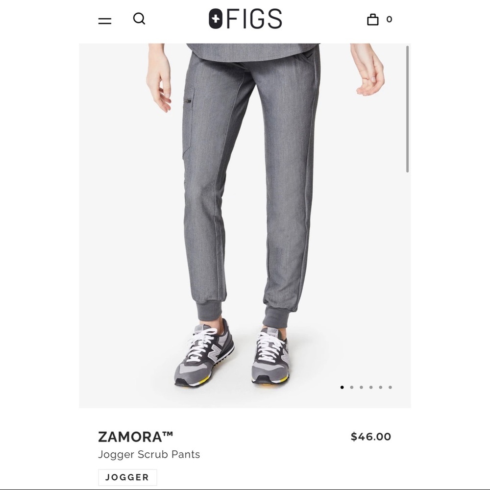 FIGS Zamora Jogger scrub in graphite XL